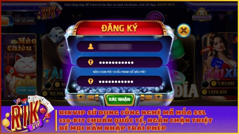 Chính Sách Bảo Mật RIKVIP – Cam Kết An Toàn Tuyệt Đối Cho Người Chơi 1 Hệ thống chính sách bảo mật Rikvip sử dụng công nghệ mã hóa SSL 128-bit chuẩn quốc tế, ngăn chặn triệt để mọi xâm nhập trái phép